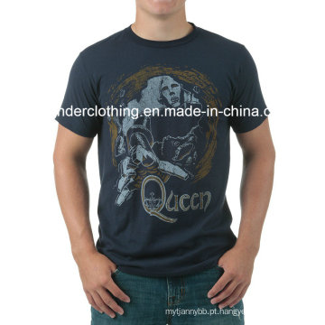 Algodão Moda Masculina Atacado Impressão Personalizada Verão Camiseta